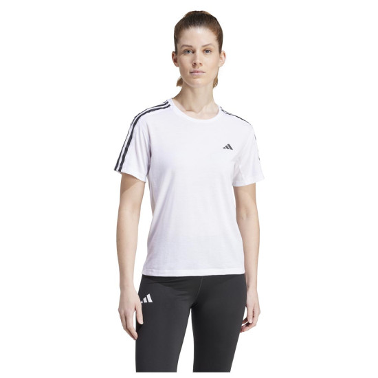 Adidas Γυναικεία κοντομάνικη μπλούζα Own the Run 3-Stripes Tee